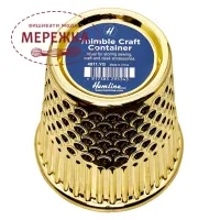 Фото Органайзер для рукоділля Hemline Thimble Yellow Gold H4911.YG