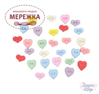 Фото Dress It Up набір пришивних декоративних гудзиків Hearts Ice Cream Soda 2779