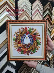 Фото Hobby hand Схема та набір для вишивки бісером на габардині Оберіг. Підкова на щастя    hh_A310