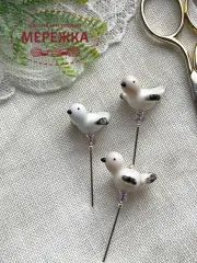 Фото Hobby Bee Голка-пін Біла пташка