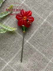 Фото Hobby Bee Голка-пін Червона ромашка