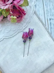 Фото Hobby Bee Голка-пін Фуксія великий бутон