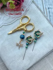 Фото Hobby Bee Голка-пін Золота бабка на геліотісі