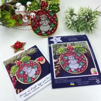 Фото Набір для вишивання хрестиком Сузір'я Єдинорога Сніговик 1080