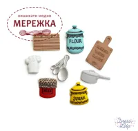 Фото Dress It Up набір пришивних декоративних гудзиків In The Kitchen 338