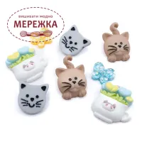 Фото Dress It Up набір пришивних декоративних гудзиків It`s A Cat Thing 13470