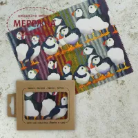 Фото Emma Ball Серветка для окулярів Stripey Puffins Lens Cloth LC23