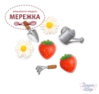 Фото Dress It Up набір пришивних декоративних гудзиків Let's Pick Strawberries 12491