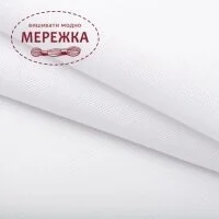 Фото Рівномірне полотно Левада 28ct., колір білий