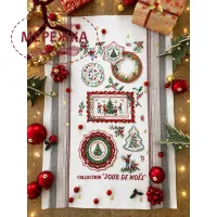 Фото Les Brodeuses Parisiennes Рушник 50х75см Lin : Torchon Collection «Jour de Noel» TCJNL/TEN