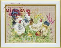 Фото Набір для вишивання хрестиком ВДВ Пташиний двір М-0375