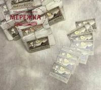 фото Рівномірне полотно The Primitive Hare ручного фарбування McLeod fairy flag linenl 30 ct 40*45 см.