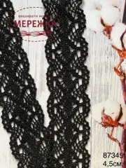 Фото мереживо чорне 4,5 см.