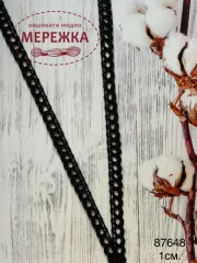 Фото мереживо чорне 1 см.