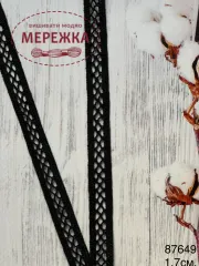 Фото мереживо чорне 1,7 см.
