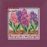 Фото Набір для вишивання в змішаній техніці Mill Hill Гіацинти MH14-2613