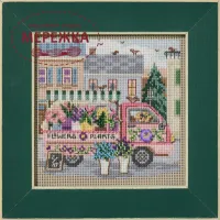 Фото Набір для вишивання в змішаній техніці Mill Hill Квіткова вантажівка MH14-2614