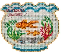 Фото Набір для вишивання  в змішаній техніці Mill Hill Акваріум MH18-2616