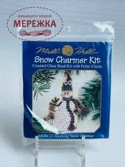 Фото Mill Hill Сніговик з панчохою MHSC27