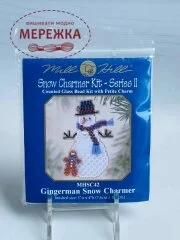 Фото Mill Hill Сніговик з імбирним чоловічком MHSC42