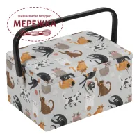 Фото Скринька для рукоділля Hobby Gift Medium Sewing Box Cats MRM.665