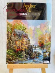 Фото набір для вишивання Анкор Водяний млин