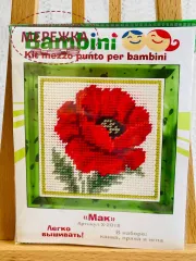 Фото набір для вишивання з маком