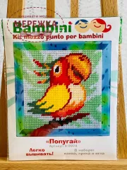 Фото набір для вишивання з папугою