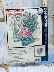 Фото набір для вишивання Тріо польових квітів 35122
