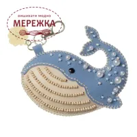 Фото Набір для вишивання бісером WonderlandCrafts шарм на сумку  на штучній шкірі FLBB-194