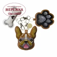 Фото Набір для вишивання бісером WonderlandCrafts шарм на сумку  на штучній шкірі FLBB-190
