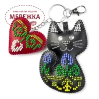 Фото Набір для вишивання бісером WonderlandCrafts шарм на сумку  на штучній шкірі FLBB-181