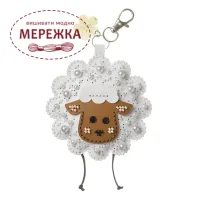 Фото Набір для вишивання бісером WonderlandCrafts шарм на сумку  на штучній шкірі FLBB-197