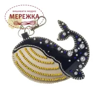 Фото Набір для вишивання бісером WonderlandCrafts шарм на сумку  на штучній шкірі FLBB-195