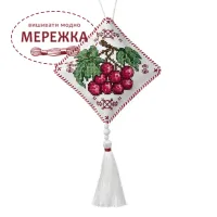 Фото Набір для вишивання хрестиком WonderlandCrafts Етно-підвіска  на штучній шкірі FLHL-119