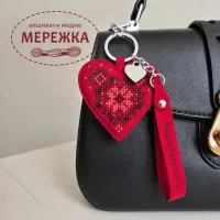 Фото Набір для вишивання хрестиком WonderlandCrafts шарм на сумку  на штучній шкірі FLHL-153