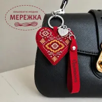 Фото Набір для вишивання хрестиком WonderlandCrafts шарм на сумку  на штучній шкірі FLHL-142