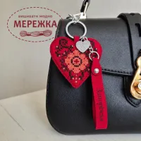 Фото Набір для вишивання хрестиком WonderlandCrafts шарм на сумку  на штучній шкірі FLHL-152