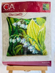 Фото набір для вишивання подушки Конвалія