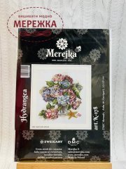 Фото набір для вишивання хрестиком Мережка Гортензія