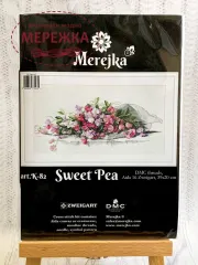 Фото набір для вишивання Мережка Солодкий горошок К-82