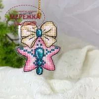 Фото Набір для вишивання хрестиком Сузір'я Єдинорога Рожева зірочка 1123