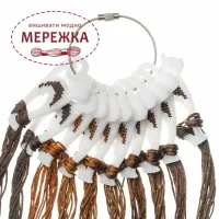 Фото Органайзер для муліне WonderlandCrafts 10шт+кільце, "Кішка" FLZ(S)-115