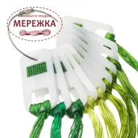 Фото Органайзер для муліне WonderlandCrafts 10шт+кільце, "Палетка" FLZ(S)-116