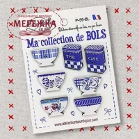 Фото Atelier Bonheur du jour Набір дерев'яних гудзиків P-59-BL