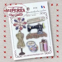 Фото Atelier Bonheur du jour Набір дерев'яних ґудзиків P-74