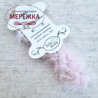 Фото TelaArtis Нитки ПУХНАСТИК  ручного фарбування (16м) Сойка (рожевий) Р93