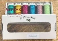 Фото Au Ver à Soie набір металізованих ниток Tresse #8 - Flashy