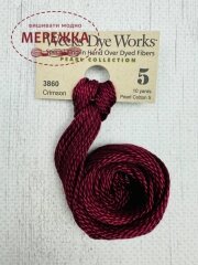 Фото Муліне ручного фарбування Weeks Dye Works Pearl #5 Crimson 3860