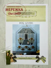 Фото Puntinipuntini Схема Dog Lovers+пін та дкоративні гудзики